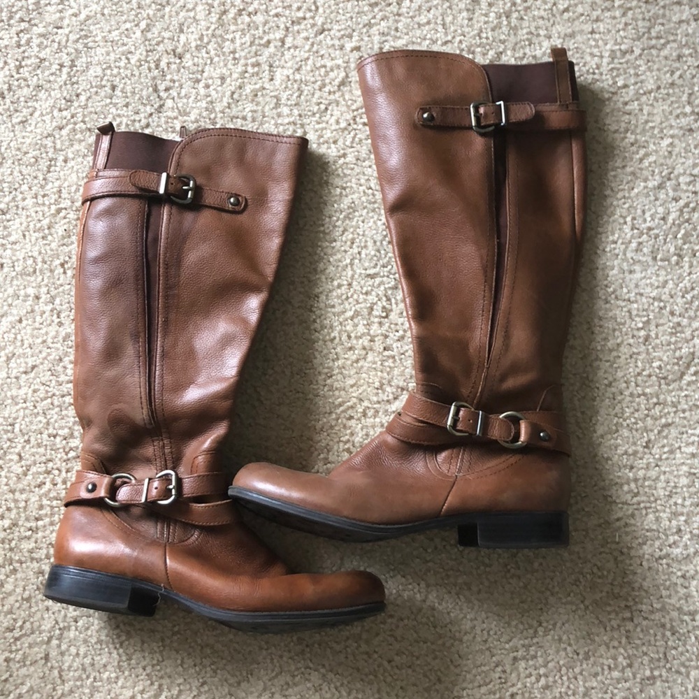 Brown Leather Riding Boots